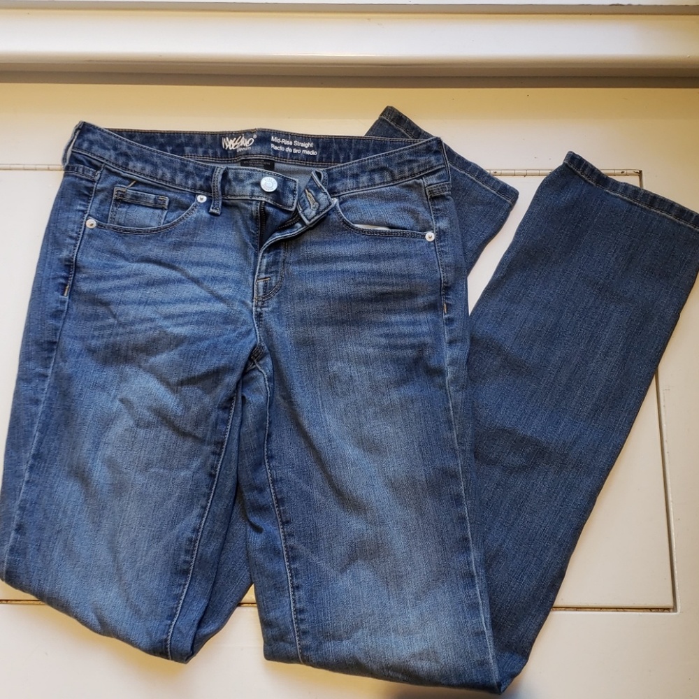 Straight MidRise Jeans